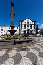 Fountain in front of the Igreja Sao Joao church