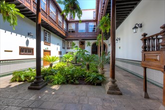 Courtyard of an old mansion in the historic centre of San Cristobal de La Laguna