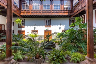 Courtyard of an old mansion in the historic centre of San Cristobal de La Laguna