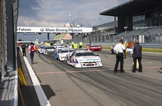 Start of the German Racing Championship at the Oldtimer Grand Prix 2013 on the Nuerburgring