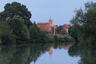 Church of Baulay in evening light