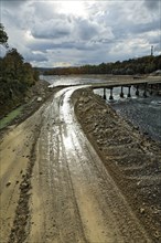 Construction site of the new hydropower plant in Rheinfelden