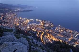View from Tete de Chien over the Principality of Monaco