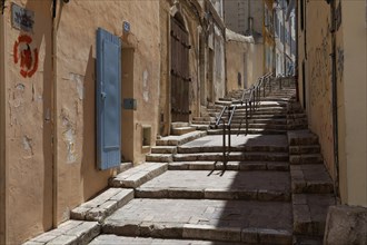 Alley with stairs, Marseille