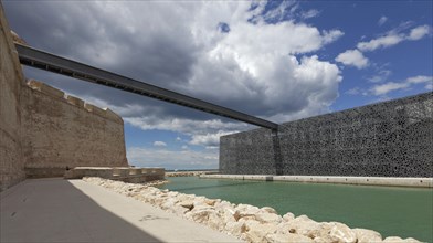 Fort Saint-Jean with a connecting bridge to the MuCEM 2013, Marseille