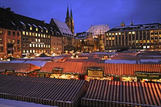 Illuminated Nuremberg Christmas market