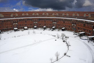 Courtyard of the Congress Hall at the former Nazi Party Rally Grounds in winter