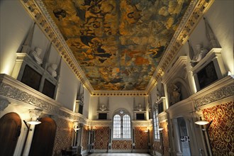 Restored Hirsvogel Hall with a canvas ceiling