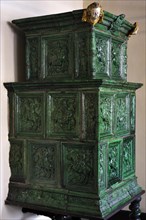 Tiled stove from the second half of the 17th century