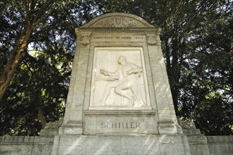 Schiller monument in the city park