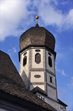 Church spire of Mariae-Schutz-Kirche