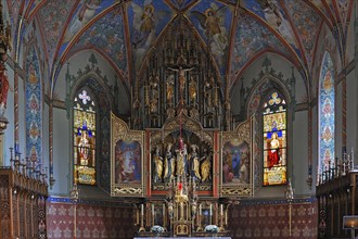 Altar of the neo-Gothic Parish Church of St. Pelagius