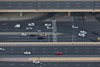 Cars on the highway Sheikh Zayed Road
