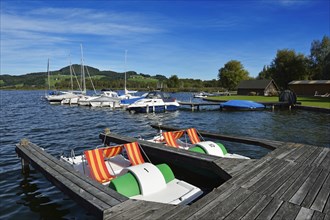 Boat rental at Obertrumer See Lake