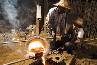 Workers in a foundry