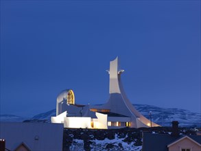 Modern church in Stykkisholmur