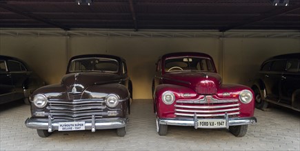 Vintage Plymouth Super Deluxe 1947 and Ford V8 1947