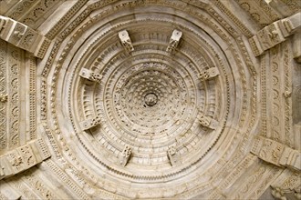 Ornate ceilings in the marble temple