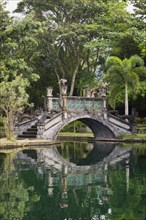 Chinese bridge in the Water Palace of Tirtagangga