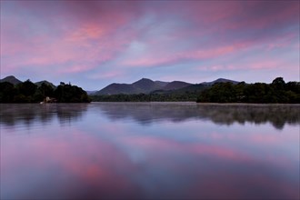 Dawn reflected in the lake