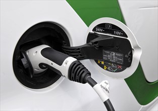 Fuel tank cap and plug of an electric Smart