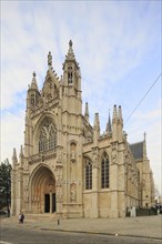 The Gothic church of Notre-Dame du Sablon or Onze-Lieve-Vrouw ten Sablon