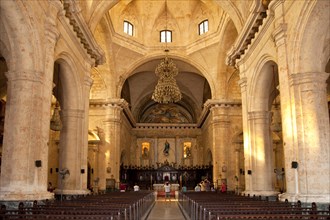 Interior of the Cathedral of San Cristobal