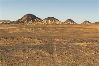 Volcanic mountains of Black Desert