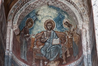 Fresco inside Nikortsminda Cathedral