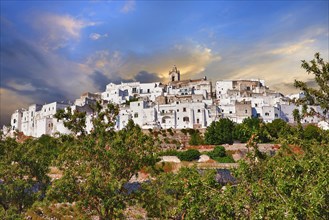 The medieval fortified hill town of Ostuni