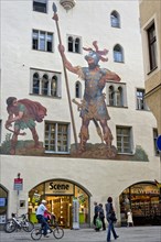 Fresco of David and Goliath
