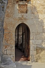 Entrance door to the Monastery of St. Benedict or Sacro Speco