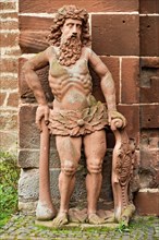 One of the sandstone figures 'wild men'
