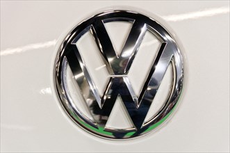 VW Volkswagen logo on a car