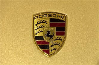 Porsche logo on a car