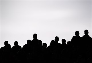 Spectators at a football match