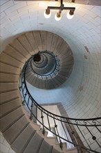 Staircase in the Phare d'Eckmuehl lighthouse