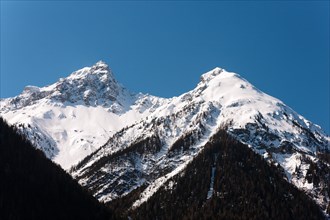 Mountains of Piz S-chalambert Dadaint and Piz S-chalambert Dadora