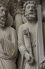 Portal figures of Notre-Dame de Chartres Cathedral