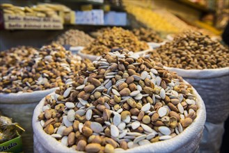 Nuts for sale in the Bazaar of Sulaymaniyah