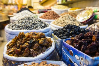 Dried fruit for sale in the Bazaar of Sulaymaniyah