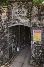 Entrance into a tunnel of a silver mine