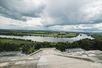 View from the Walhalla memorial or Valhalla temple across the Danube