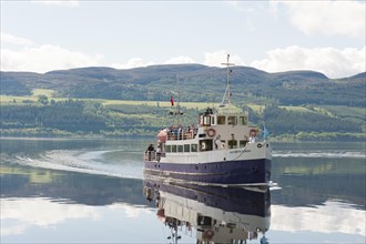 Jacobite Queen ship sailing on Loch Ness