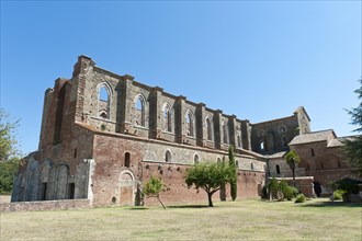 Ruins of the former Cistercian abbey Abbazia San Galgano