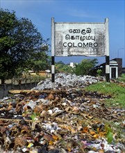 Town sign of Colombo