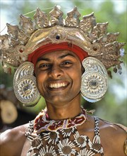 Kandyan dancer in traditional costume