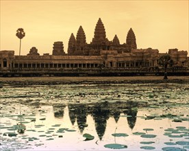 Sunrise at the temple of Angkor Wat
