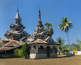 Historic temple built in a Burmese style