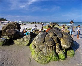 Rocks on the beach of Hua Hin